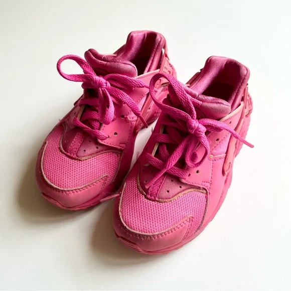 Nike Huarache Run Low Laser Fuchsia - Picture 3 of 5